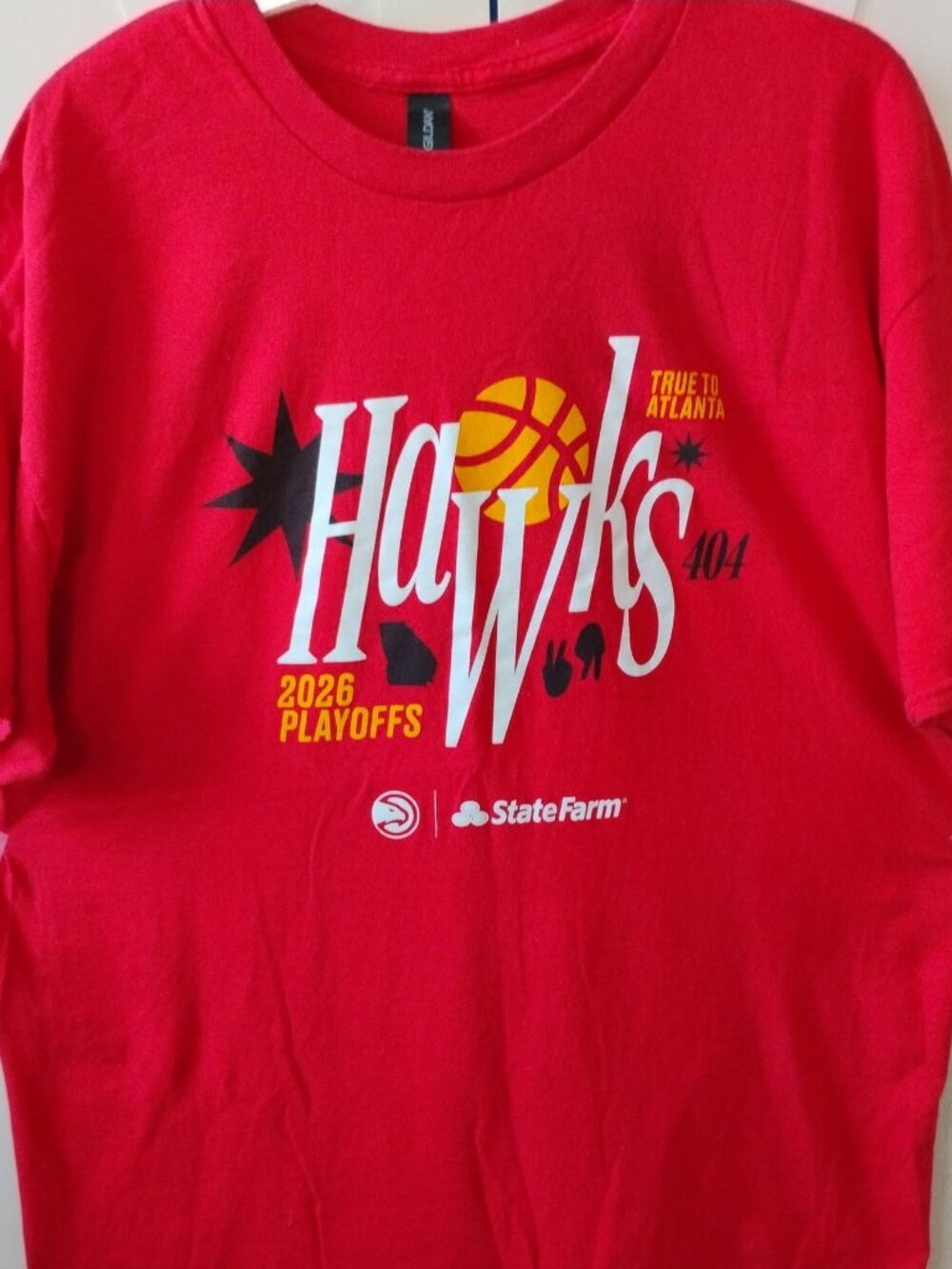 Men's Red Hawks 2026 Playoffs T-Shirt- L/XL- EUC